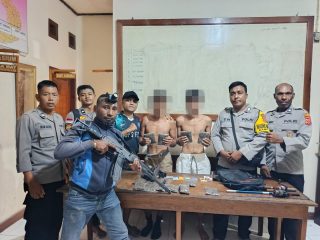 Polsek Arso Timur Tangkap Dua Pria Pengedar Ganja