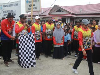 Semarak Jalan Santai Dalam Rangka  HUT Ke-23 Kabupaten Keerom. Bupati Keerom Launching Aneka Lomba dan Kegiatan