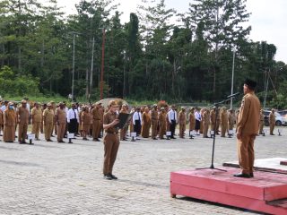 Apel Rutin ASN Di lingkungan Pemerintah Kabupaten Keerom, Berikut Amanat Bupati