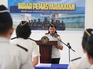 Lapas Perempuan Kelas III Jayapura Ikrar Pemasyarakatan Bersih Handphone Ilegal, Narkoba dan Penipuan