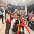 Penyerahan Hadiah Motor Kejurda Motocross dan Gasstrack Piala Bupati Keerom Seri II