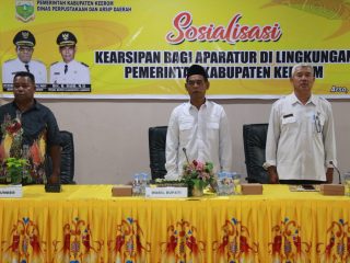 Dispersip Kabupaten Keerom Gelar Sosialisasi Kearsipan Bagi Aparatur Daerah