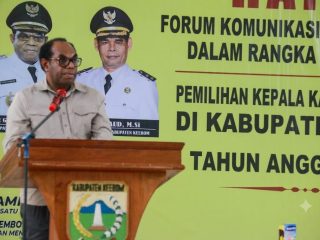 Pilkam Serentak Agustus. Bupati Keerom : Pastikan Seluruh Proses Berjalan Aman, Lancar, Demokratis dan Sukses