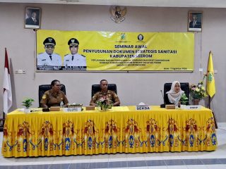 Bappelitbangda Gelar Seminar Penyusunan Dokumen Strategis Sanitasi Kabupaten Keerom