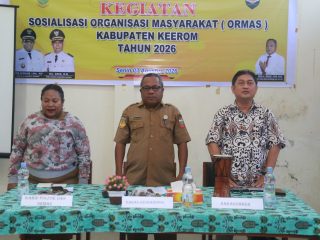 Kesbangpol Keerom Gelar Sosialisasi Ormas, Perkuat Kemitraan Membangun Daerah